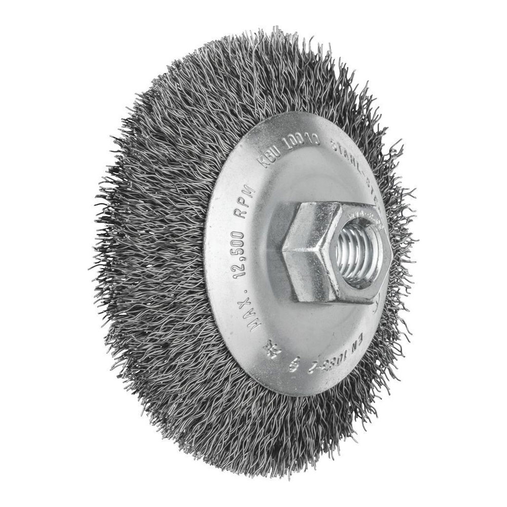 Flared Cup Brushes KBU - Crimped STEEL Wire