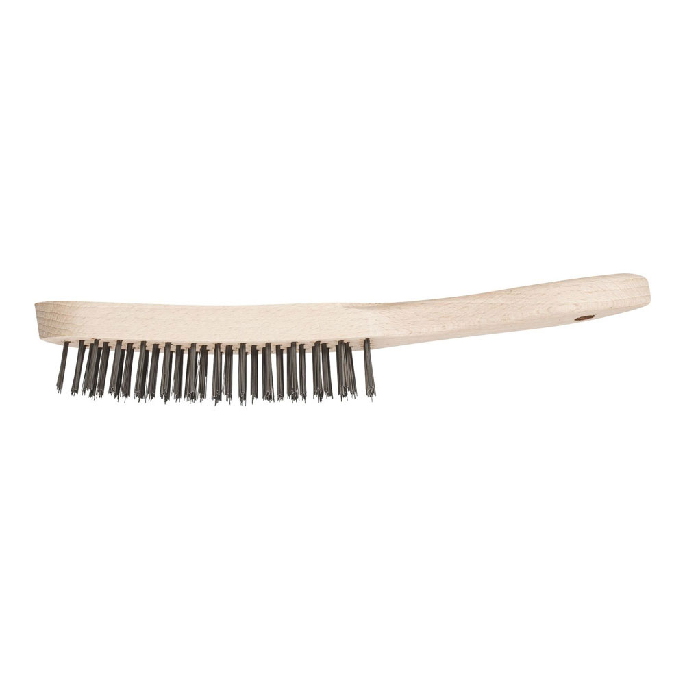 Hand Scratch Brush - STEEL Wire - Wooden Body 290mm HBU 50 ST 0.35
