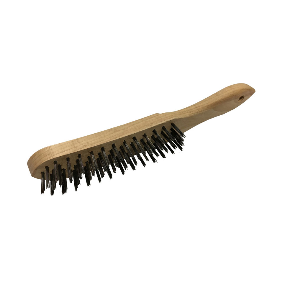 Hand Scratch Brush - STEEL Wire - Wooden Body 290mm HBU 40 ST 0.35