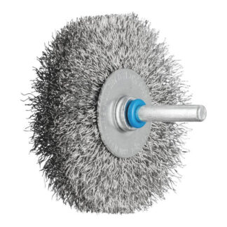 Shaft Mounted Wheel Brush - Crimped Wire - 6mm Shaft RBU 7015/6 INOX 0.30