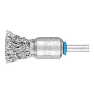 Pencil Brush 6mm Shaft Mounted - Crimped Wire PBU 1516/6 INOX 0.35