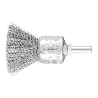 Pencil Brush 6mm Shaft Mounted - Crimped STEEL Wire PBU 2020/6 ST 0.50