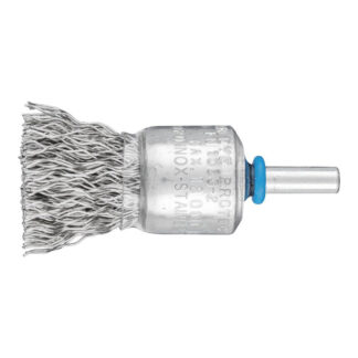 Pencil Brush 6mm Shaft Mounted - Crimped Wire PBU 2020/6 INOX 0.50