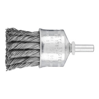 Pencil Brush 6mm Shaft Mounted - Twist Knot STEEL Wire PBG 3030/6 ST 0.50