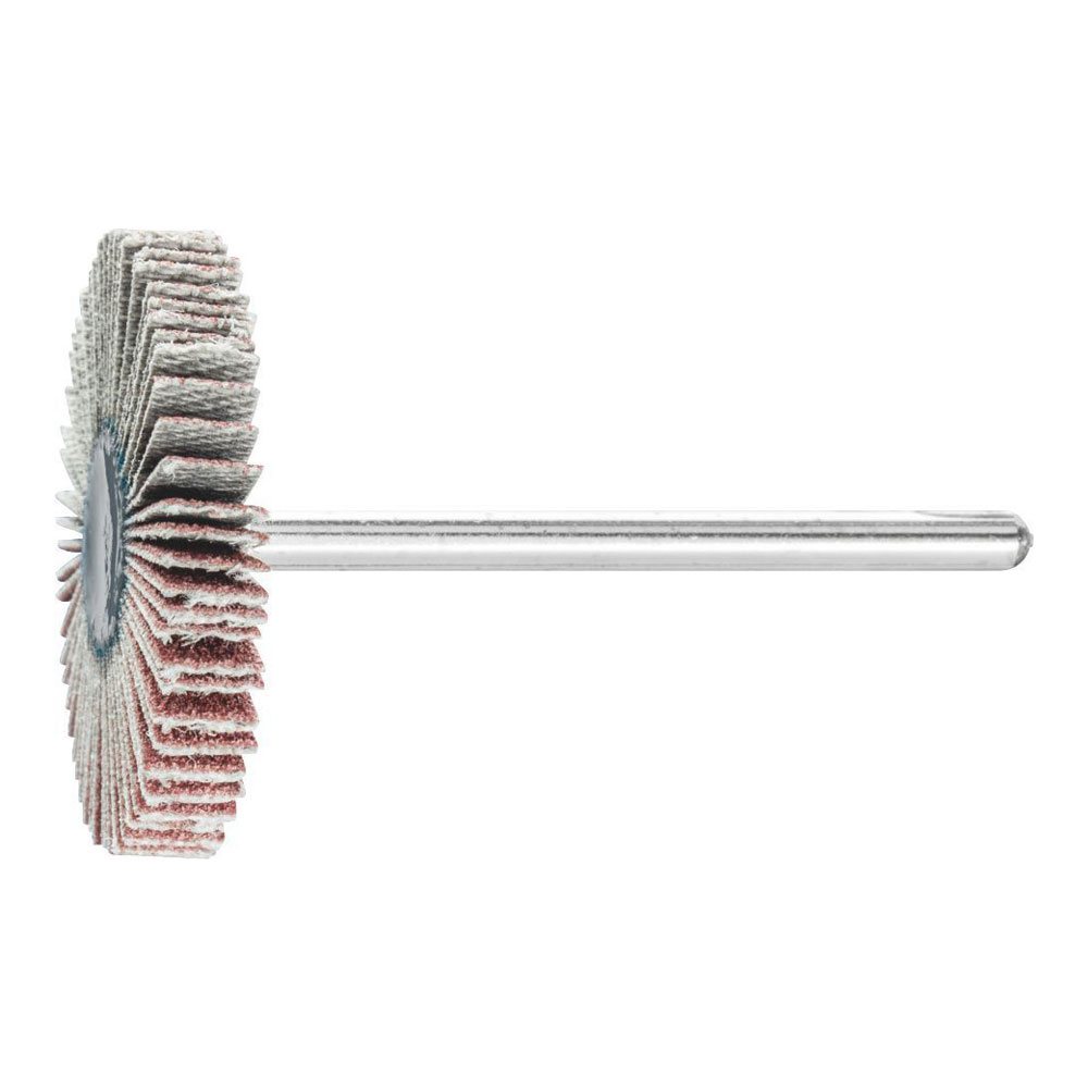 Mounted Flap Wheel Fan Grinder Aluminium Oxide - 3mm Shank F 3005/3 A 120 Grit