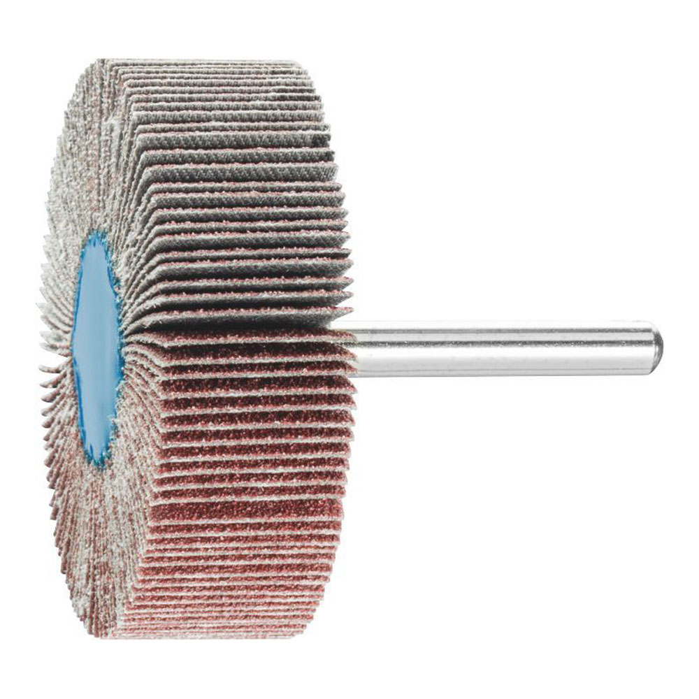 Mounted Flap Wheel Fan Grinder Aluminium Oxide - 6mm Shank F 6020/6 A 80 Grit