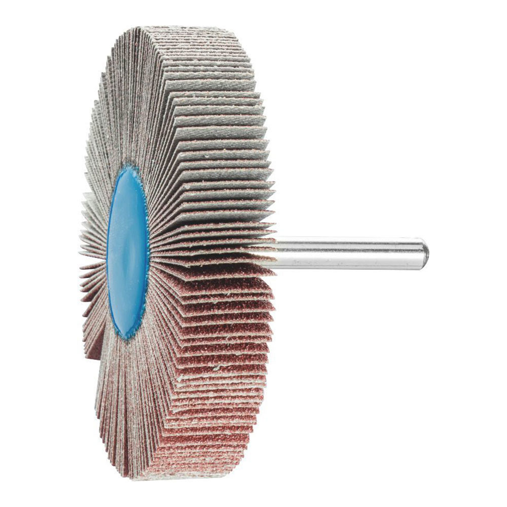 Mounted Flap Wheel Fan Grinder Aluminium Oxide - 6mm Shank F 8015/6 A 80 Grit