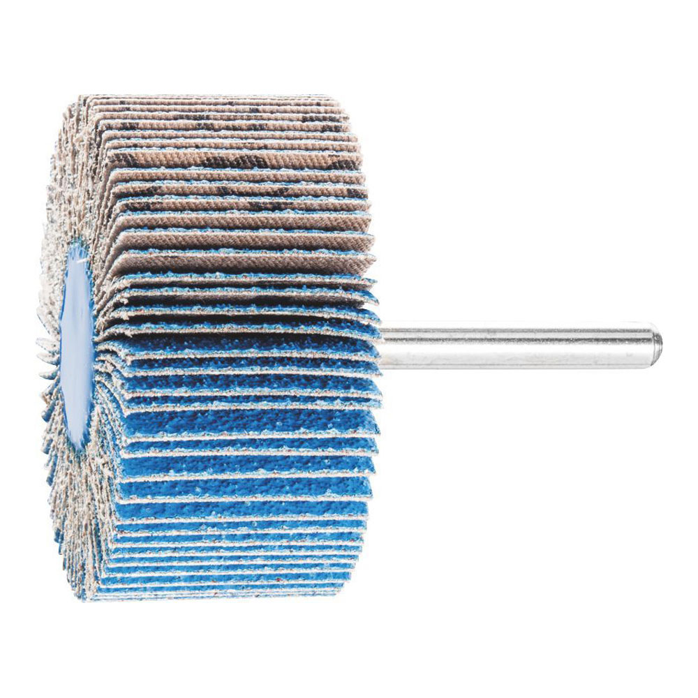 Mounted Flap Wheel Fan Grinder Zirconia Alumina (Z-COOL - Reduced Heat) - 6mm Shank F 6030/6 Z-COOL 60 Grit