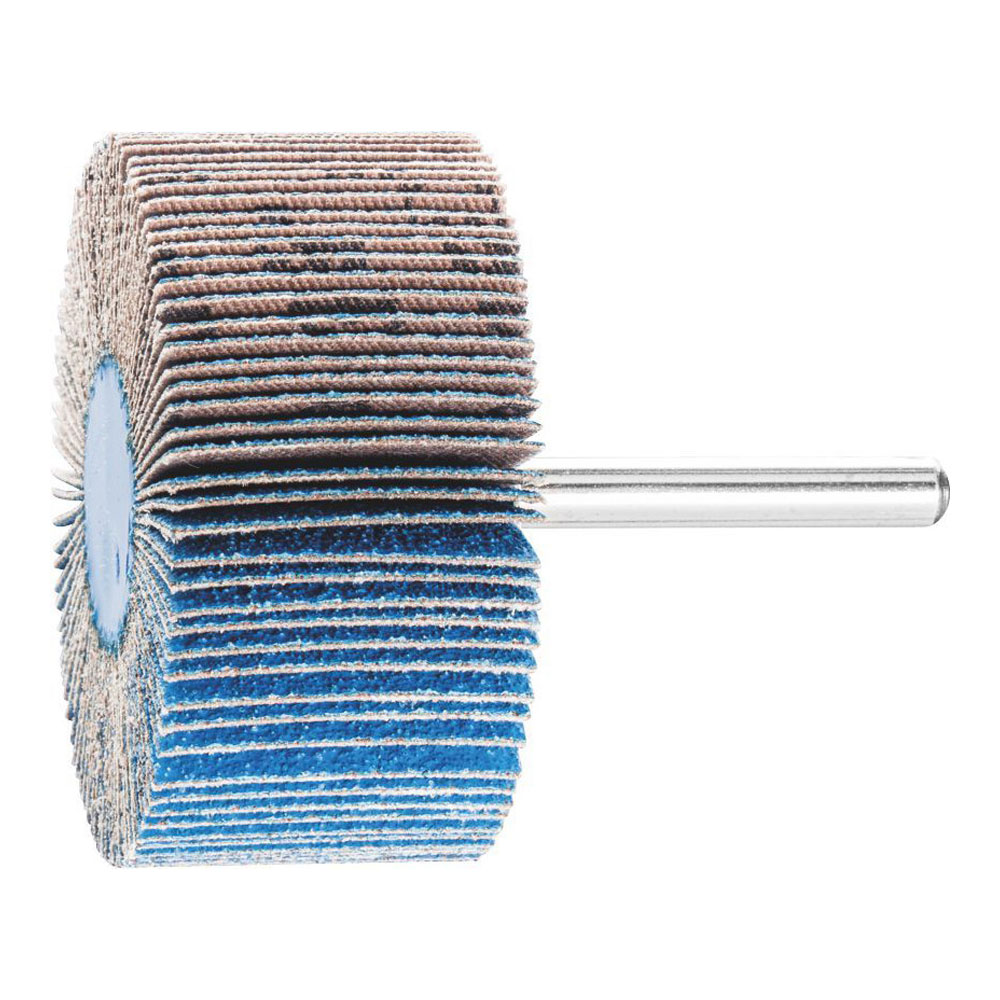 Mounted Flap Wheel Fan Grinder Zirconia Alumina (Z-COOL - Reduced Heat) - 6mm Shank F 6030/6 Z-COOL 80 Grit