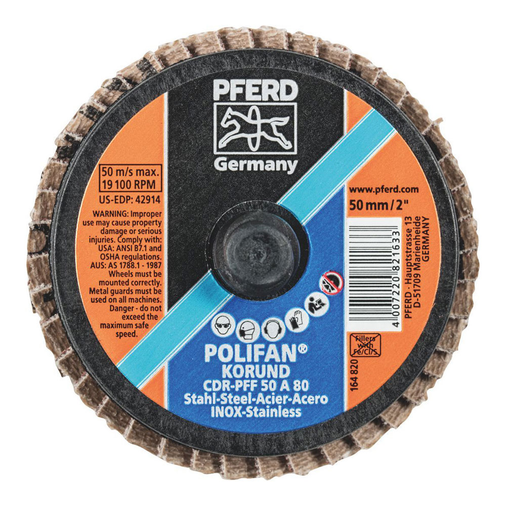 COMBIDISC Mini POLIFAN - Aluminium Oxide - Type CDR-PFF 50 A 80