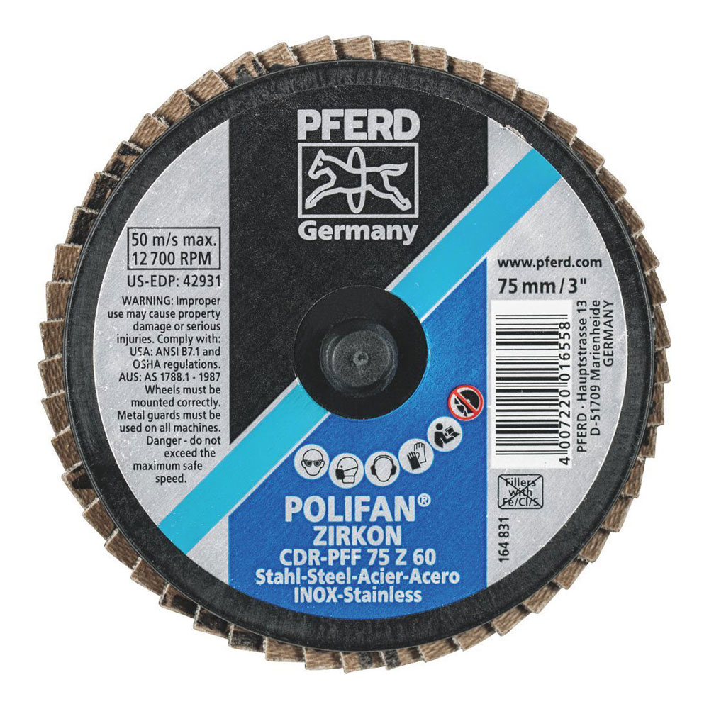 COMBIDISC Mini POLIFAN - Zirconia - Type CDR-PFF 75 Z 40