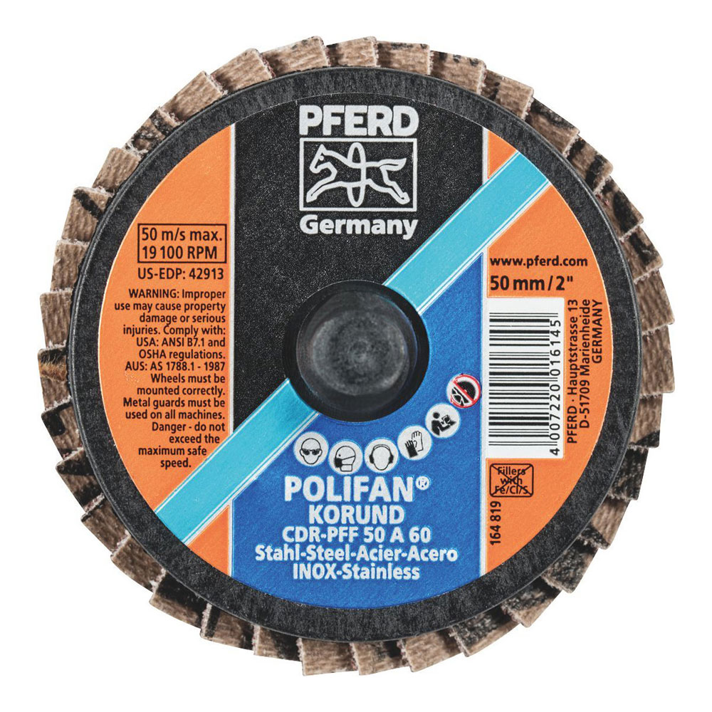 COMBIDISC Mini POLIFAN - Aluminium Oxide - Type CDR-PFF 50 A 60