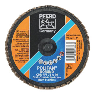 COMBIDISC Mini POLIFAN - Aluminium Oxide - Type CDR-PFF 75 A 40