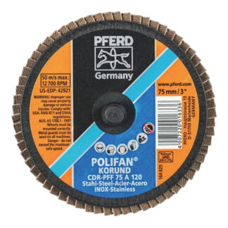 COMBIDISC Mini POLIFAN - Aluminium Oxide - Type CDR-PFF 75 A 120