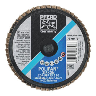 COMBIDISC Mini POLIFAN - Zirconia - Type CDR-PFF 75 Z 60