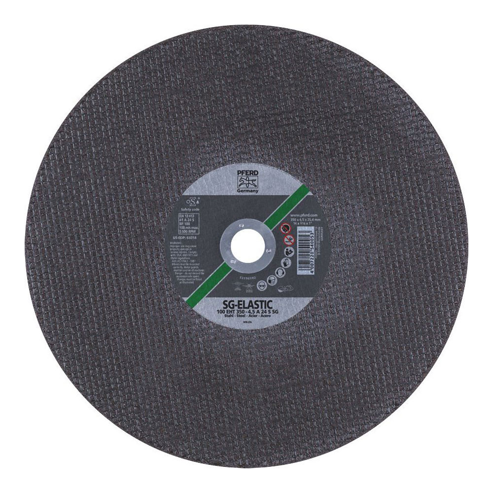 High Speed Portable Cut-Off Wheels - Engine Driven STEEL 100 EHT 350-4.5 A 24 S SG 25.4