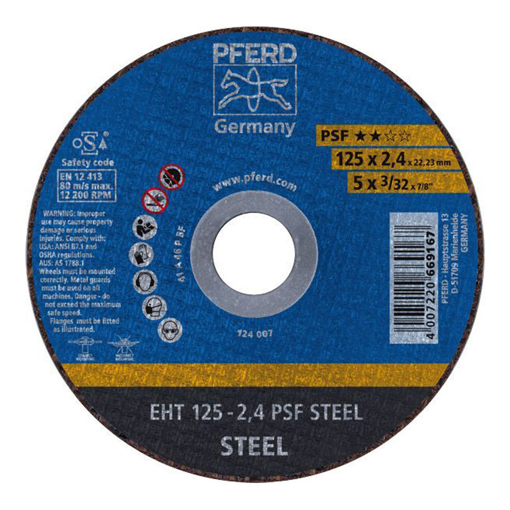 Flat Cut-Off Wheel GP - STEEL EHT 125-2.4 A 46 P PSF
