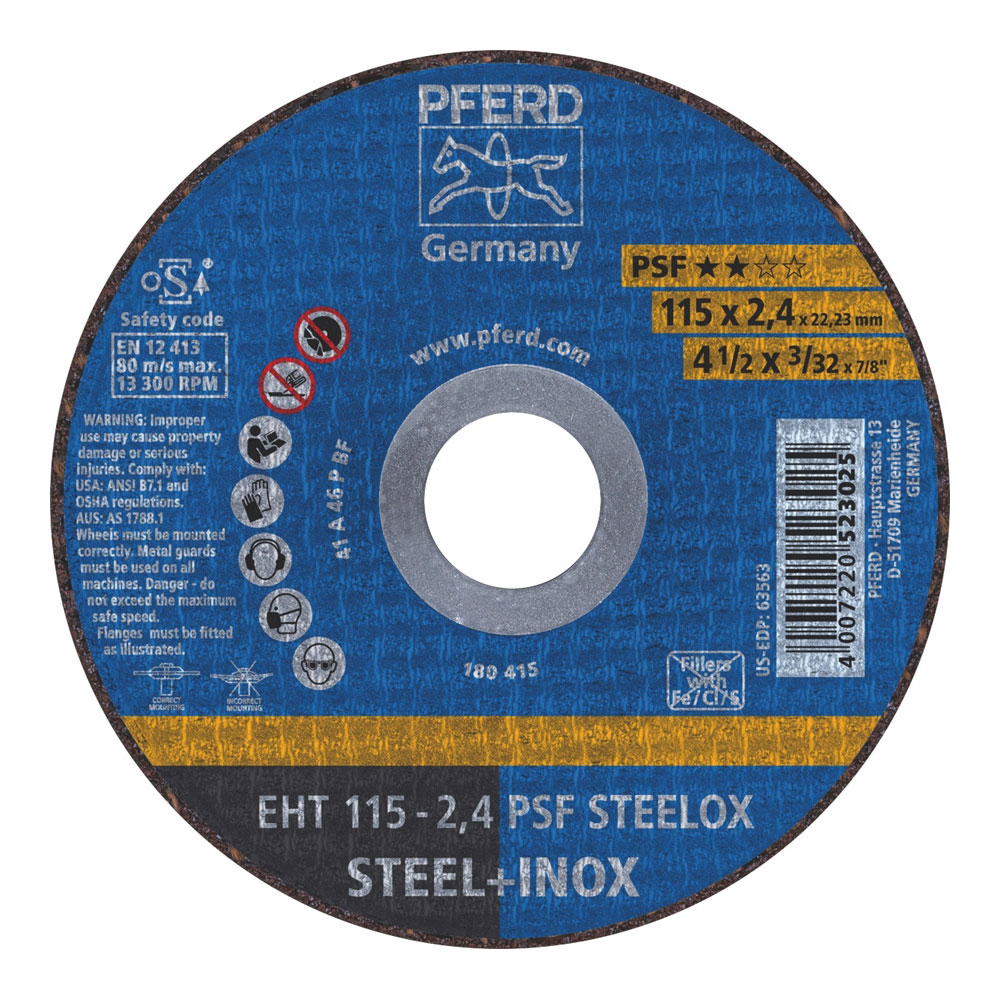 Flat Cut-Off Wheel GP - INOX EHT 115-2.4 A 46 P PSF-INOX