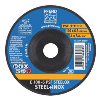 Grinding Wheels GP Depressed Centre - STEEL / INOX - 100mm