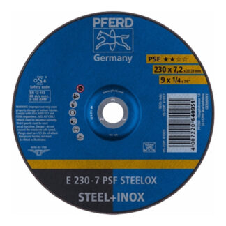 Grinding Wheels GP Depressed Centre - STEEL / INOX - 230mm