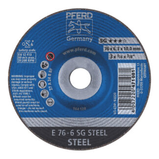 Premium Grinding Wheel D/C - STEEL - 76mm x 6.0mm
