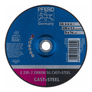 Premium Grinding Wheel D/C - STEEL / CAST - 230mm