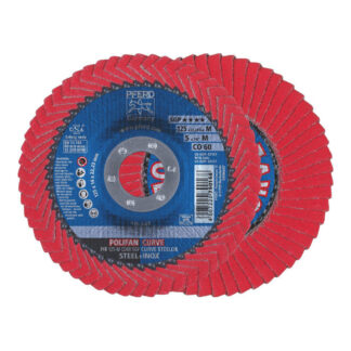 POLIFAN Flap Disc SGP Ceramic - STEEL / INOX PFR 125 CO 60 SGP-CURVE M