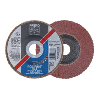 POLIFAN Flap Disc Premium Aluminium Oxide - STEEL / INOX PFC 125 A 80 SG