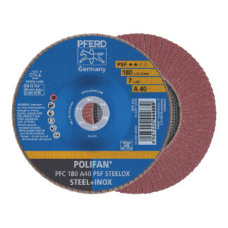 POLIFAN Flap Disc GP Aluminium Oxide - STEEL / INOX PFC 180 A 40 PSF