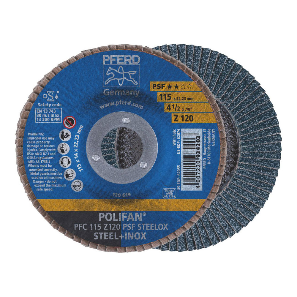 POLIFAN Flap Disc GP Zirconia - PFC 115 Z 120 PSF