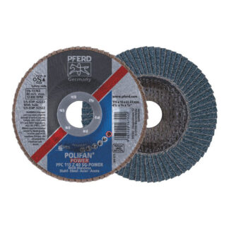POLIFAN Flap Disc Premium Zirconia - STEEL / INOX PFC 115 Z 40 SG - POWER