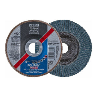 POLIFAN Flap Disc Premium Zirconia - STEEL / INOX PFC 125 Z 40 SG - POWER
