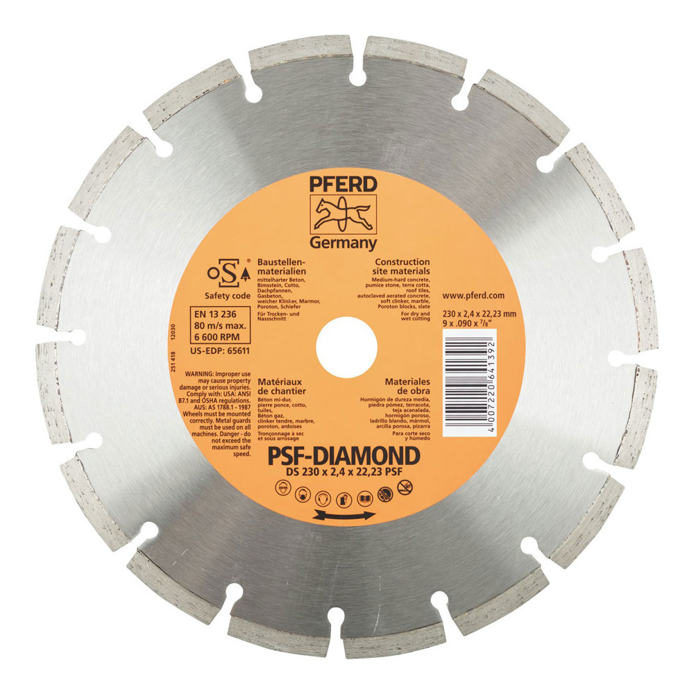 Diamond Cut-Off Wheel GP - Segmented Type DS 350 x 3.2 x 25.4 PSF