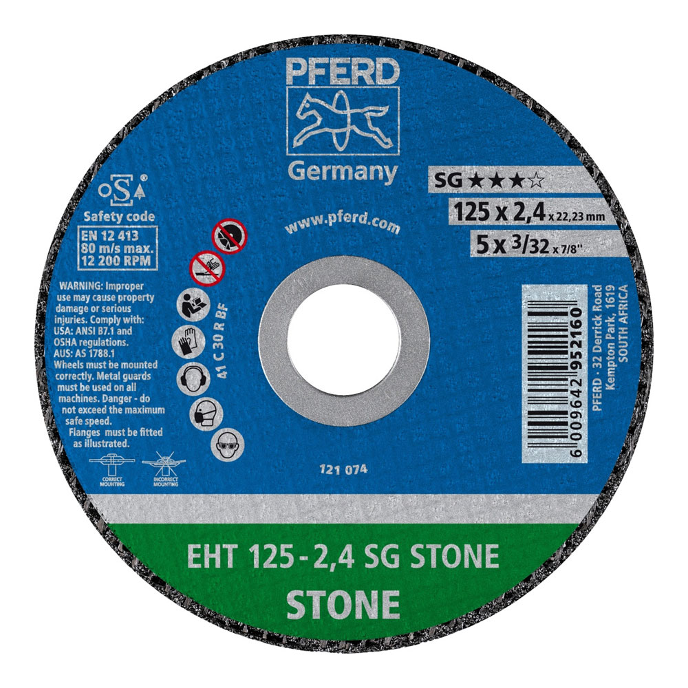 Flat Cut-Off Wheel STONE EHT 125-2.4 C 30 R SG
