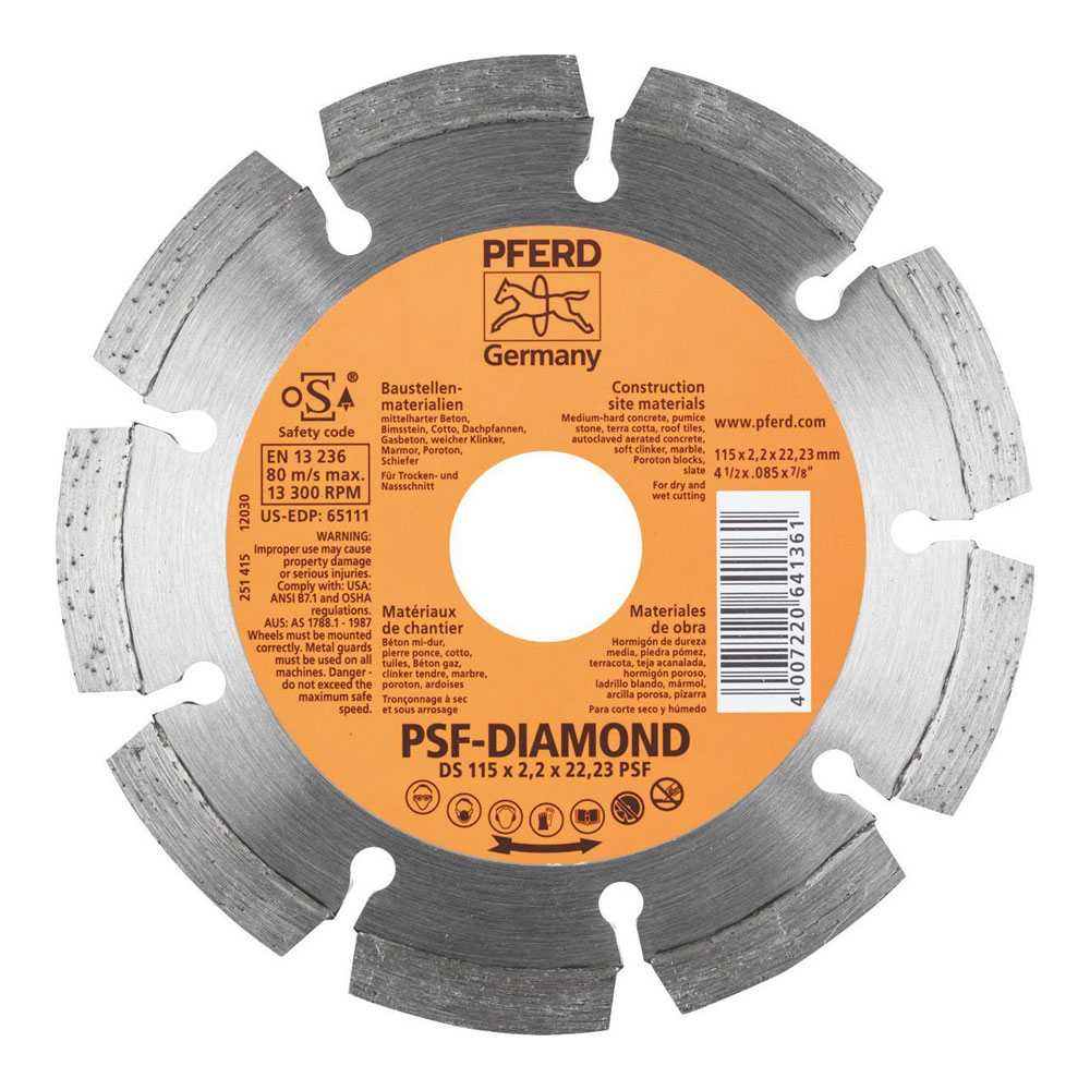 Diamond Cut-Off Wheel GP - Segmented Type DS 100 x 1.6 x 16.0 PSF