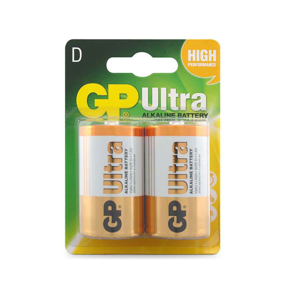 GP Ultra Alkaline D - Card of 2