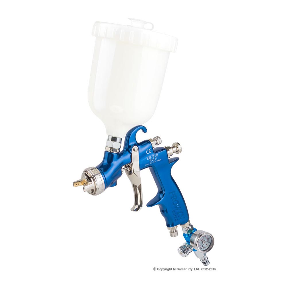 Prowin Tools HVLP Gravity Feed Spray Gun 1.4mm, 600cc pot c/w reg