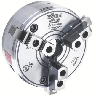 Rohm Key Bar Chuck DURO-T, Size 250mm, 3 Jaws, Base Jaws + Reversible Top Jaws