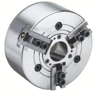 Rohm Power Chuck Through-Hole KFD-HE 210mm, 3-Jaw, Tongue + Groove, Cylindrical Centre Mount
