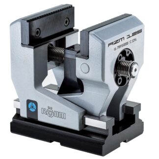 Rohm Centric Clamping Vice RZM, Long Design, Jaw Width 125mm, with SKB Claw Jaws