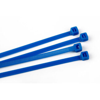 200mm x 4.8mm Blue Nylon Cable Ties (PK 100)