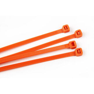 300mm x 4.8mm Orange Nylon Cable Ties (PK 100)