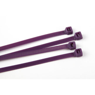 300mm x 4.8mm Purple Nylon Cable Ties (PK 100)