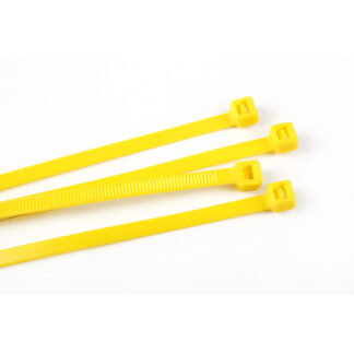 150mm x 3.6mm Yellow Nylon Cable Ties (PK 100)