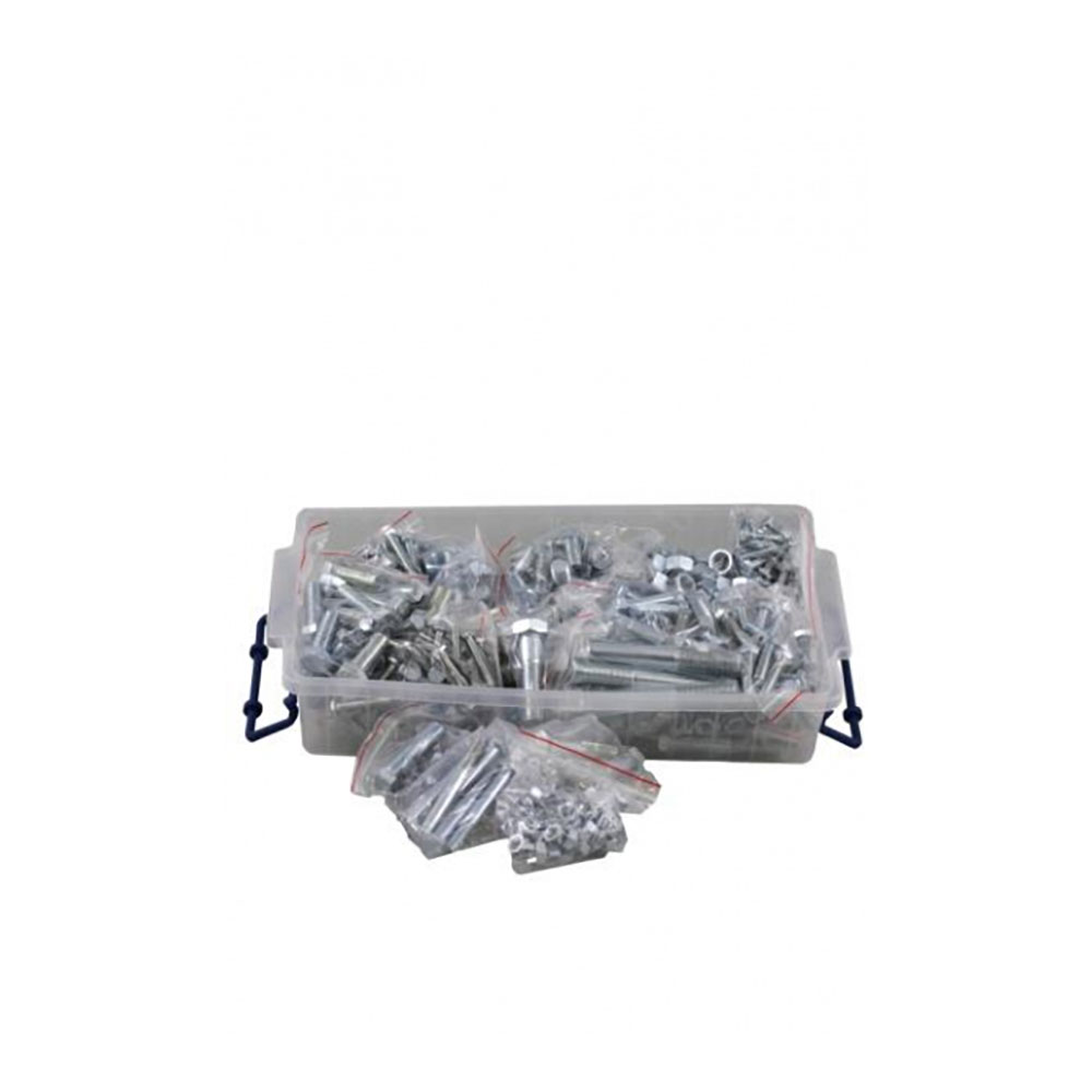 650pc Imperial UNC Hex Bolt & Nut Farm Pack Kit G5 & G8 Zinc