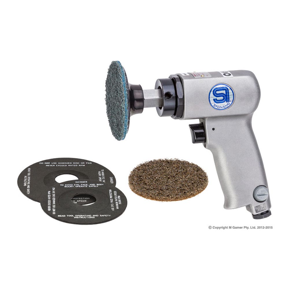 Shinano 4" Disc Sander with 3" Roloc