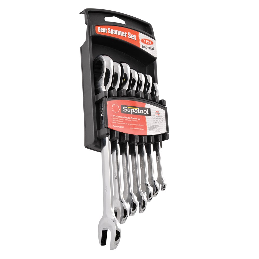 Supatool Combination Gear Spanner Set 7 Piece - Image 2