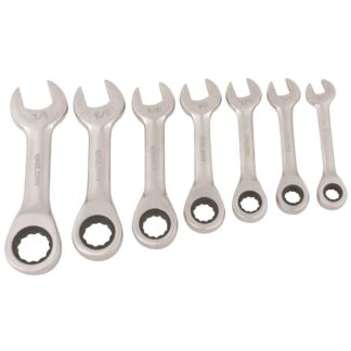 Supatool Combination Stubby Gear Spanner Set 7 Piece
