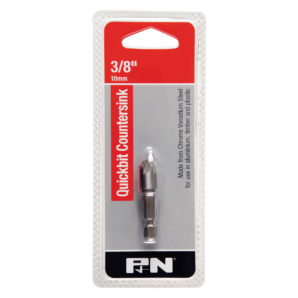 QUICKBIT COUNTERSINK 10mm (3/8") ROSE HEAD CR-V