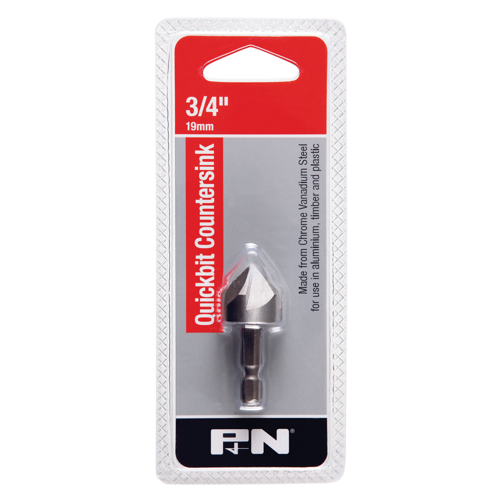 QUICKBIT COUNTERSINK 19mm (3/4") ROSE HEAD CR-V